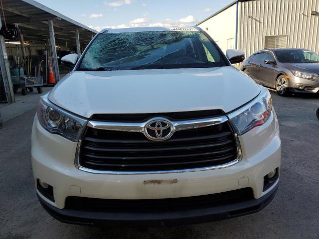 5TDJKRFH7GS326997 - 2016 TOYOTA HIGHLANDER XLE WHITE photo 5