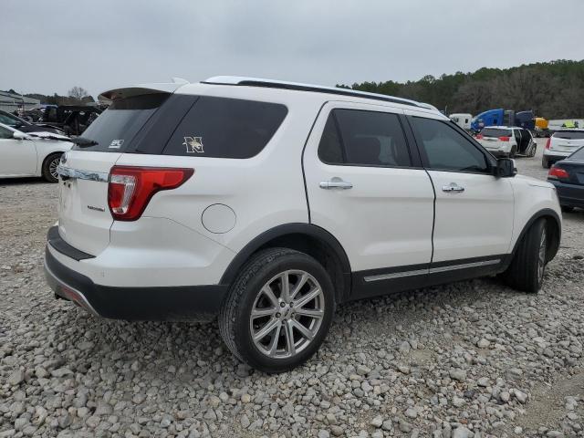 1FM5K7F84GGC48951 - 2016 FORD EXPLORER LIMITED WHITE photo 3