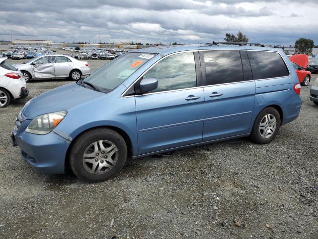 5FNRL38605B103193 - 2005 HONDA ODYSSEY EXL BLUE photo 1