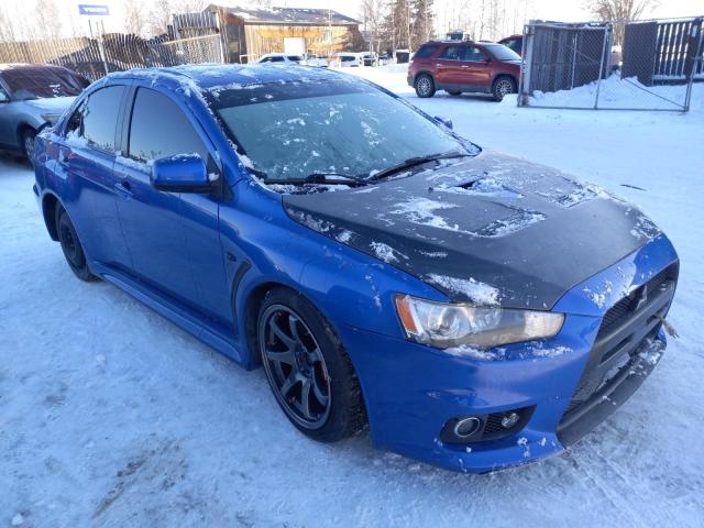 JA32W6FV4AU033962 - 2010 MITSUBISHI LANCER EVOLUTION SE BLUE photo 4