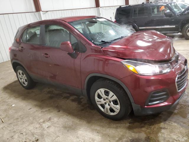 3GNCJKSB0HL227764 - 2017 CHEVROLET TRAX LS RED photo 4