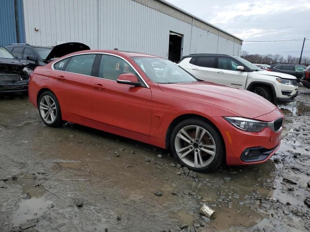 WBA4J3C50KBL09222 - 2019 BMW 430XI GRAN COUPE RED photo 4