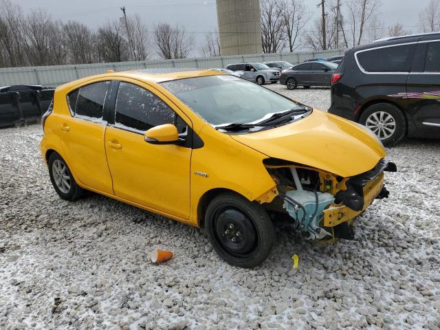 JTDKDTB39F1090063 - 2015 TOYOTA PRIUS C YELLOW photo 4