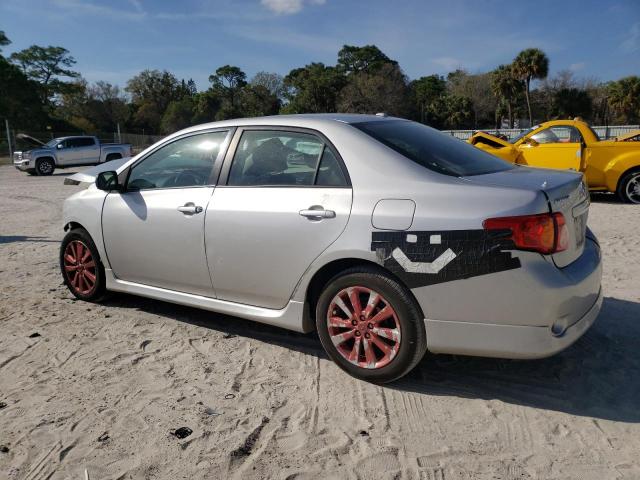 2T1BU40E19C052241 - 2009 TOYOTA COROLLA BASE SILVER photo 2