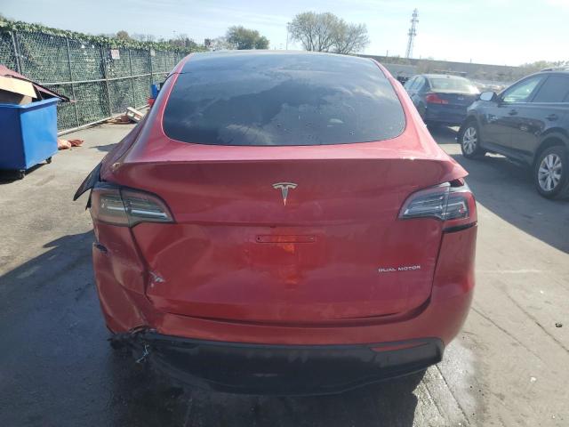 5YJYGAEE3MF179571 - 2021 TESLA MODEL Y RED photo 6