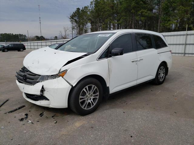 5FNRL5H67BB071690 - 2011 HONDA ODYSSEY EXL WHITE photo 1