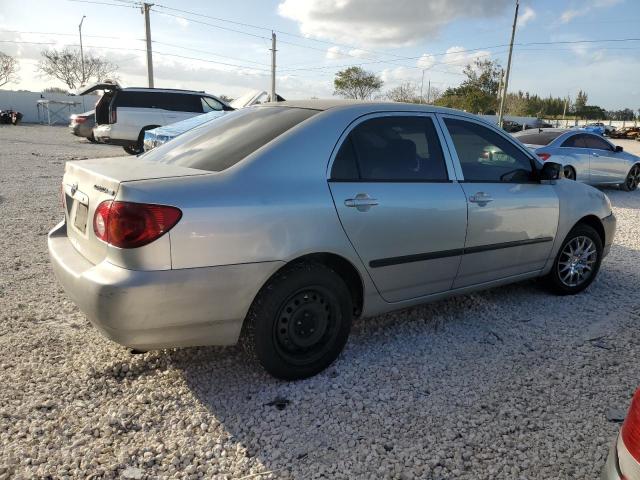 JTDBR32E842037901 - 2004 TOYOTA COROLLA CE SILVER photo 3