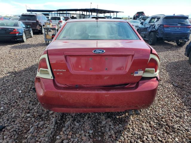 3FAHP07Z48R240737 - 2008 FORD FUSION SE RED photo 6