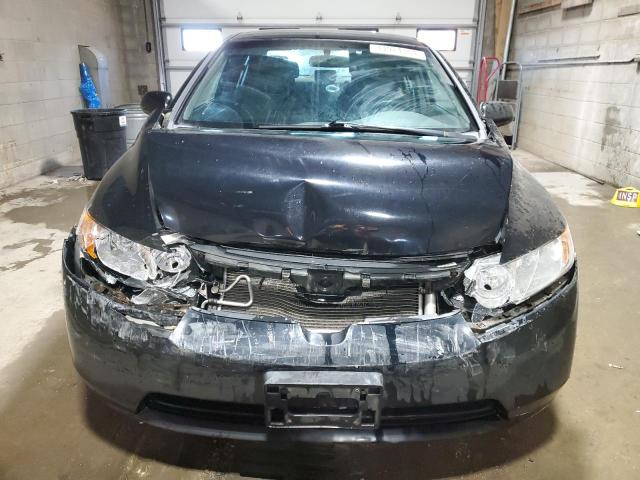 1HGFA16588L058384 - 2008 HONDA CIVIC LX BLACK photo 5