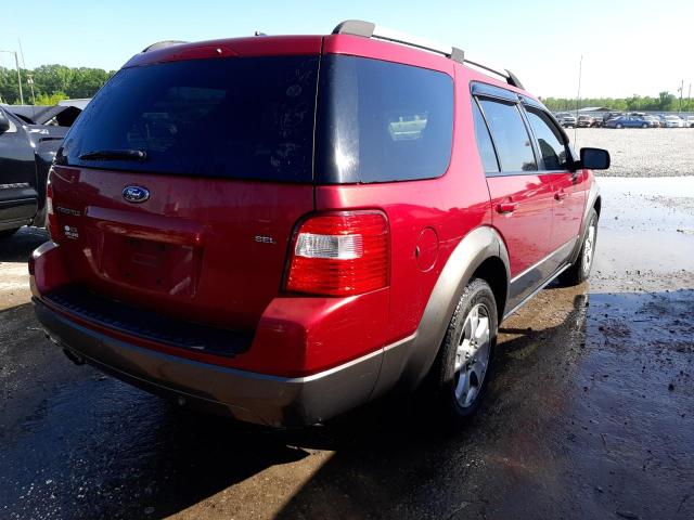 1FMDK02197GA07558 - 2007 FORD FREESTYLE SEL RED photo 4