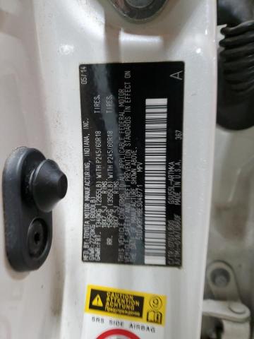 5TDJKRFH8ES048771 - 2014 TOYOTA HIGHLANDER XLE 白色 照片 13