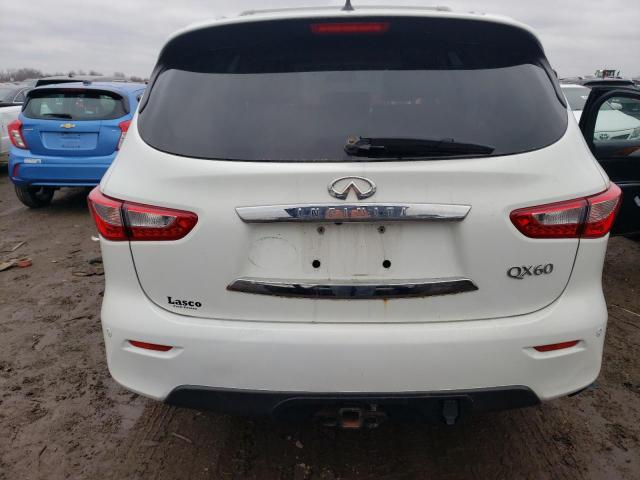 5N1CL0MM2EC527475 - 2014 INFINITI QX60 HYBRID WHITE photo 6