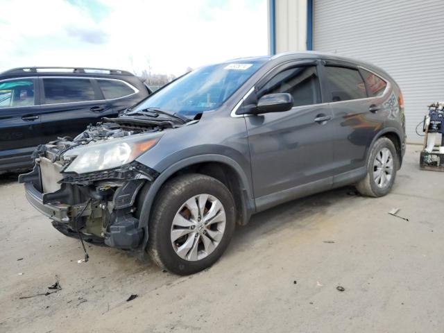 2HKRM4H70EH659856 - 2014 HONDA CR-V EXL GRAY photo 1