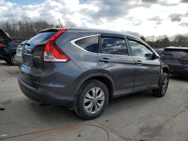 2HKRM4H70EH659856 - 2014 HONDA CR-V EXL GRAY photo 3