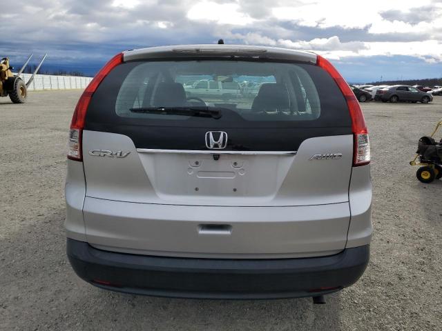 2HKRM4H33DH606516 - 2013 HONDA CR-V LX SILVER photo 6