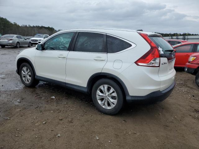 5J6RM4H7XEL007607 - 2014 HONDA CR-V EXL WHITE photo 2