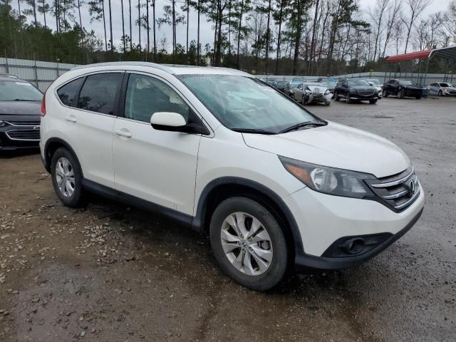 5J6RM4H7XEL007607 - 2014 HONDA CR-V EXL WHITE photo 4