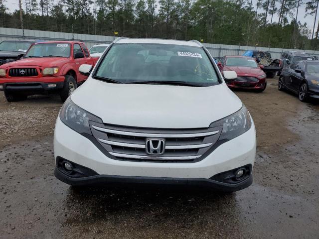 5J6RM4H7XEL007607 - 2014 HONDA CR-V EXL WHITE photo 5