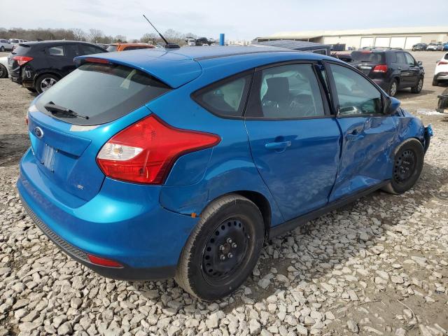 1FAHP3K29CL226030 - 2012 FORD FOCUS SE BLUE photo 3