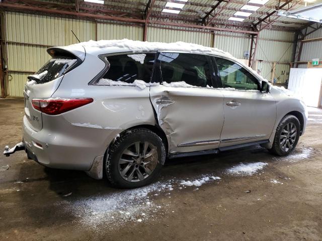 5N1AL0MM6DC335501 - 2013 INFINITI JX35 SILVER photo 3