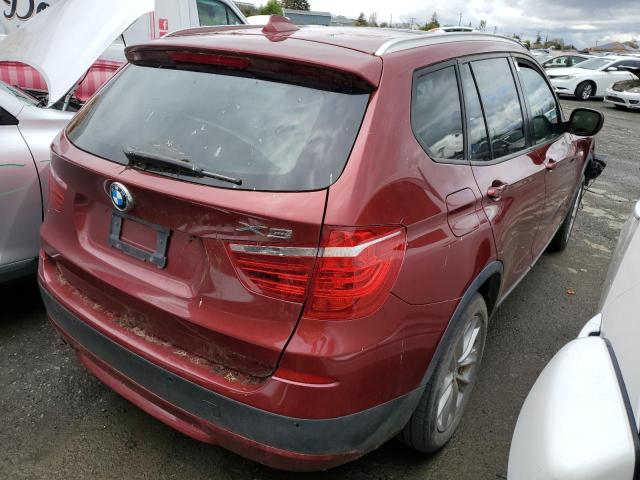 5UXWX5C53CL727211 - 2012 BMW X3 XDRIVE28I RED photo 3