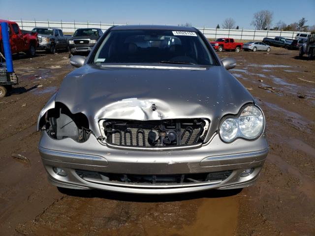 WDBRF92H36F787527 - 2006 MERCEDES-BENZ C 280 4MATIC SILVER photo 5