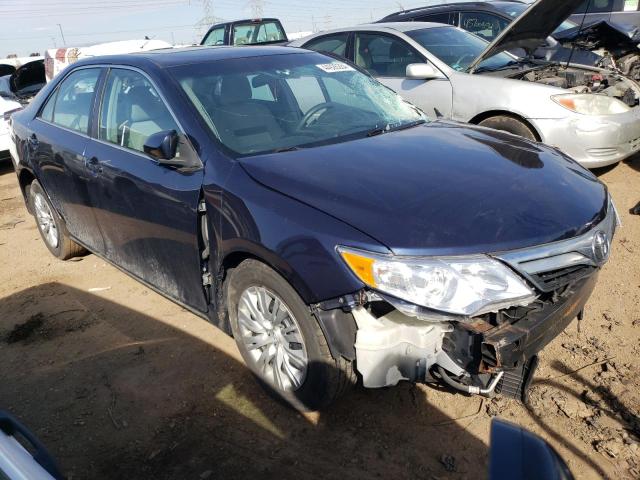 4T4BF1FK7ER426565 - 2014 TOYOTA CAMRY L BLUE photo 4