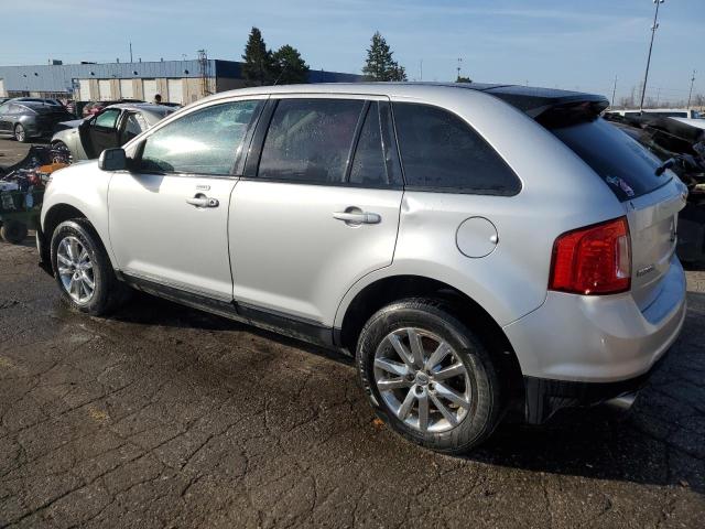 2FMDK3JC4EBA04527 - 2014 FORD EDGE SEL SILVER photo 2