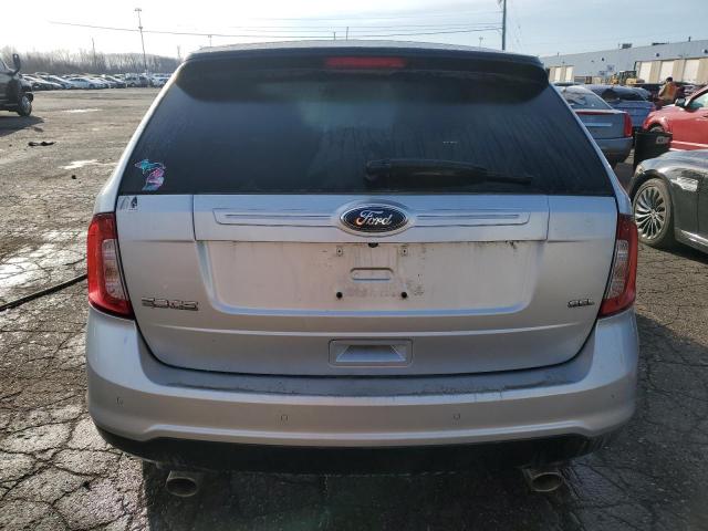 2FMDK3JC4EBA04527 - 2014 FORD EDGE SEL SILVER photo 6