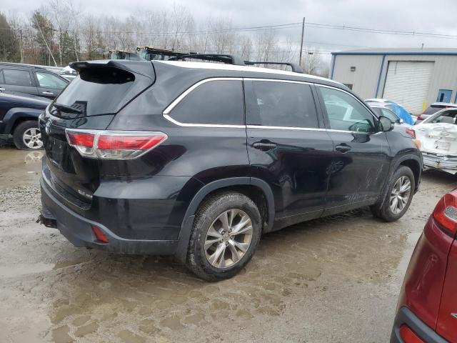 5TDJKRFHXES028537 - 2014 TOYOTA HIGHLANDER XLE Սև լուսանկար 3