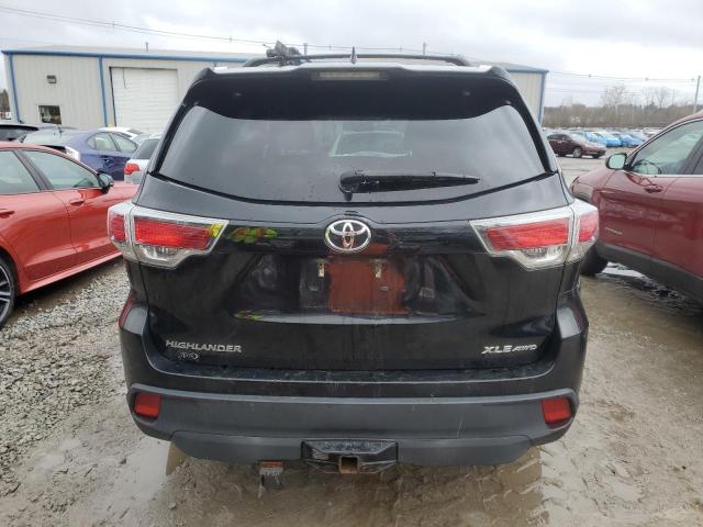 5TDJKRFHXES028537 - 2014 TOYOTA HIGHLANDER XLE Սև լուսանկար 6