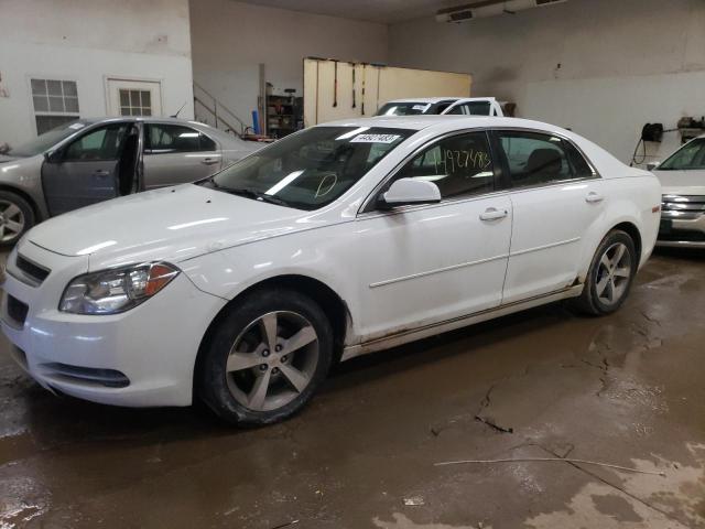 1G1ZC5E18BF330703 - 2011 CHEVROLET MALIBU 1LT WHITE photo 1