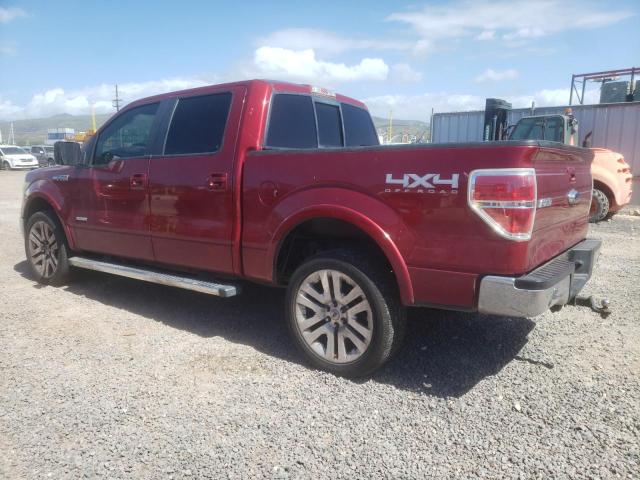 1FTFW1ET4DFB36829 - 2013 FORD F150 SUPERCREW MAROON photo 2