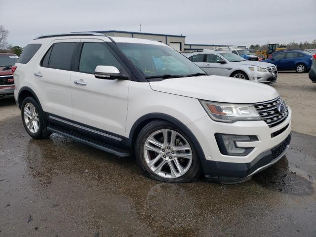 1FM5K7F84HGB19240 - 2017 FORD EXPLORER LIMITED WHITE photo 4