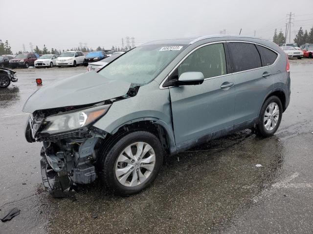 JHLRM3H79CC004522 - 2012 HONDA CR-V EXL GREEN photo 1