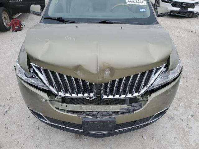 2LMDJ6JK4DBL16958 - 2013 LINCOLN MKX GREEN photo 11