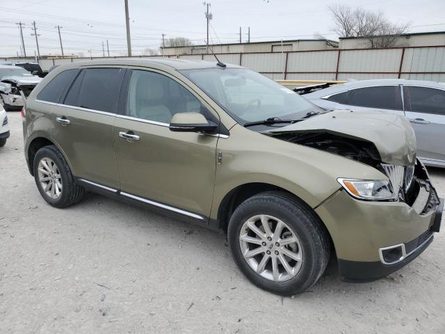 2LMDJ6JK4DBL16958 - 2013 LINCOLN MKX GREEN photo 4