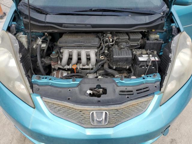 JHMGE8H34CC008231 - 2012 HONDA FIT TURQUOISE photo 11