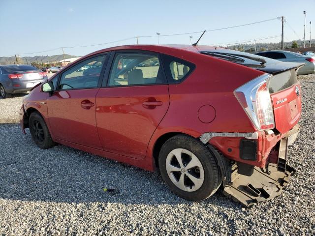 JTDKN3DU1F1937905 - 2015 TOYOTA PRIUS RED photo 2