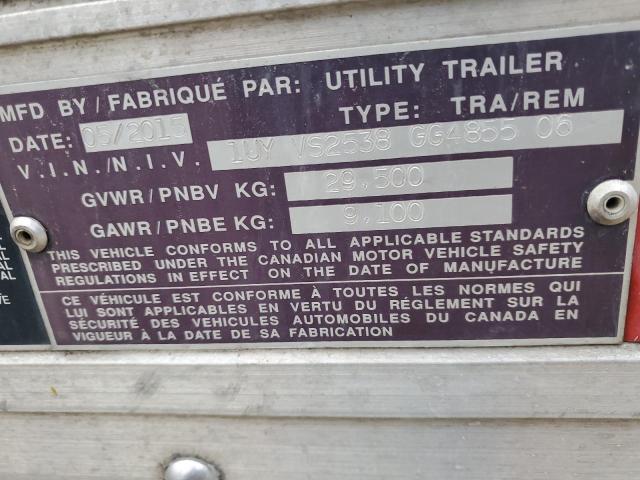 1UYVS2538GG485506 - 2016 UTILITY TRAILER Weiß Foto 8