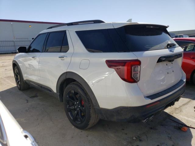 1FM5K8GCXMGA46636 - 2021 FORD EXPLORER ST WHITE photo 2