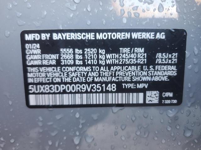 5UX83DP00R9V35148 - 2024 BMW X3 M40I GRAY photo 13