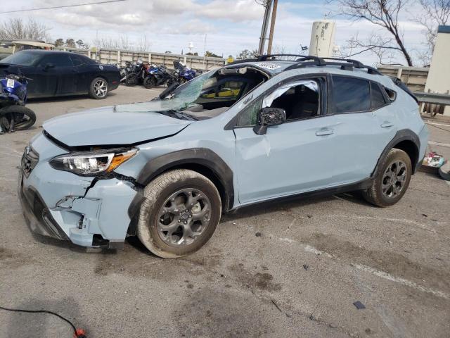 JF2GTHSC6PH234376 - 2023 SUBARU CROSSTREK SPORT BLUE photo 1