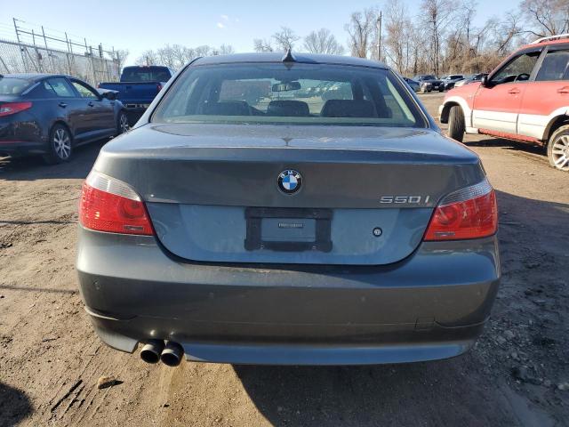 WBANB53597CP03722 - 2007 BMW 550 I GRAY photo 6