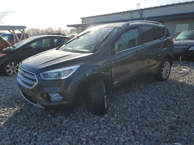 1FMCU0J91JUC03905 - 2018 FORD ESCAPE TITANIUM GRAY photo 1