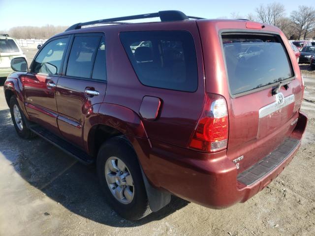 JTEBU14R778084076 - 2007 TOYOTA 4RUNNER SR5 MAROON photo 2