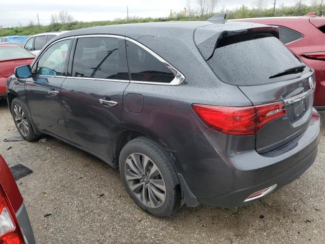 5FRYD4H49GB024393 - 2016 ACURA MDX TECHNOLOGY GRAY photo 2