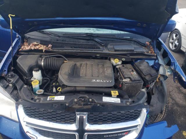 2C4RDGCG9DR740249 - 2013 DODGE GRAND CARA SXT BLUE photo 12