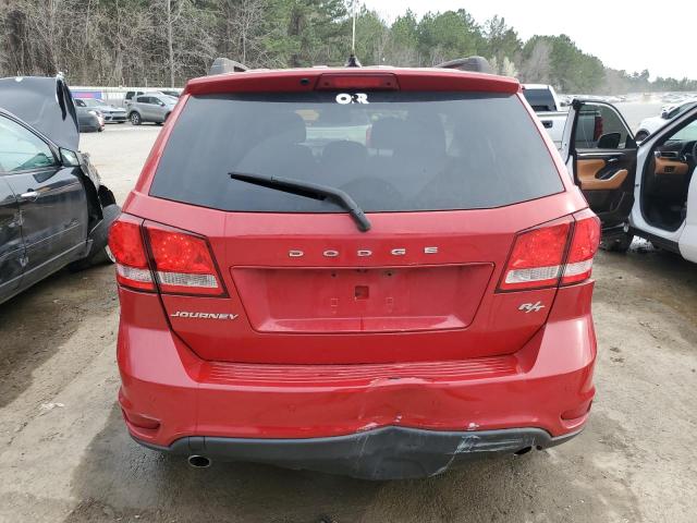 3C4PDCEG6GT128332 - 2016 DODGE JOURNEY R/T RED photo 6