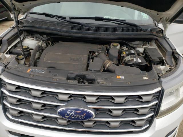 1FM5K7B83HGE27117 - 2017 FORD EXPLORER WHITE photo 11